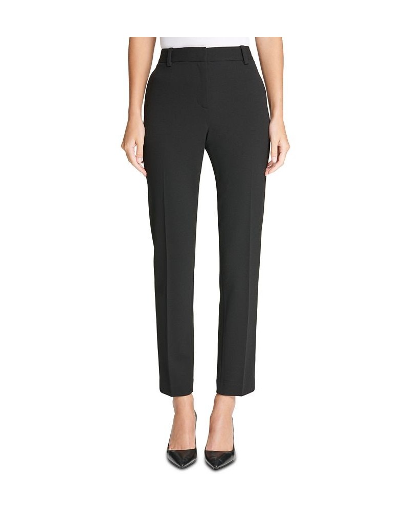 Stretch Crepe Essex Straight-Leg Dress Pants Black $46.53 Pants