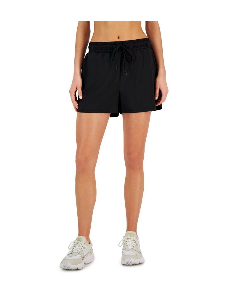 Women's Drawstring Running Shorts Black $9.42 Shorts