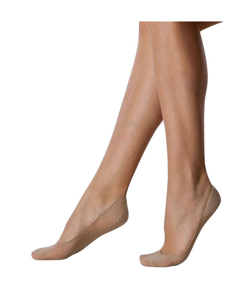 Italian Made Low-Cut No-Show Cotton Socks (2 Pack) Tan/Beige $14.85 Socks