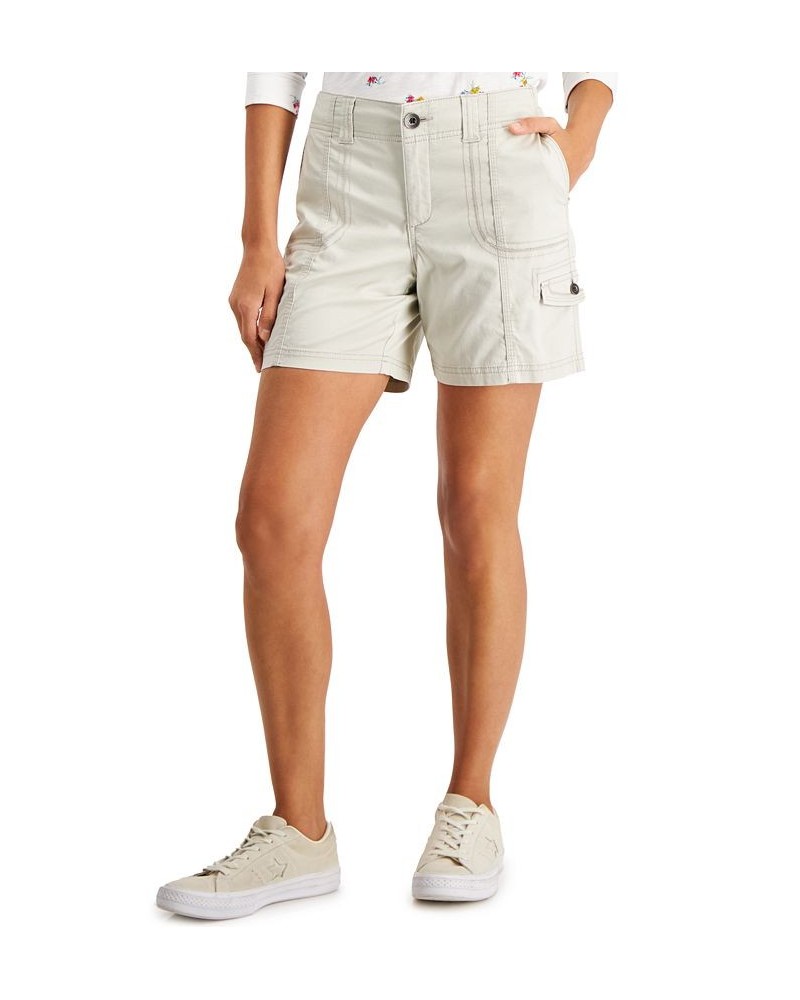 Women's Comfort-Waist Cargo Shorts Stonewall $15.17 Shorts