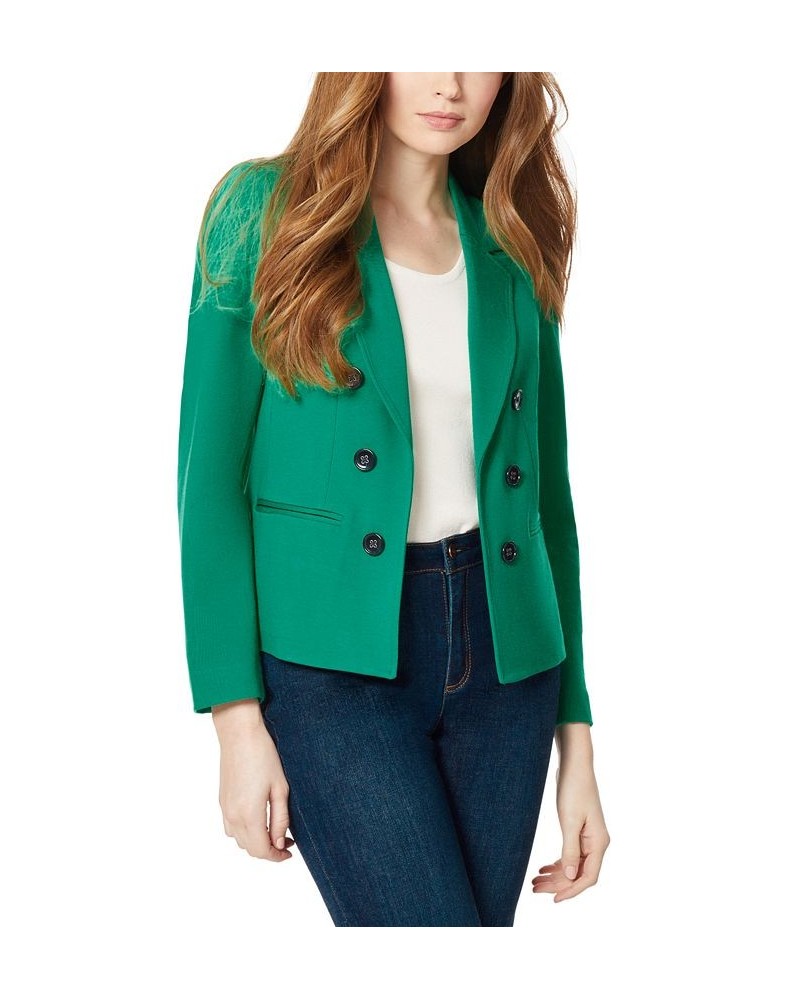 Women's Faux Double-Breasted Jacket Green $37.67 Jackets