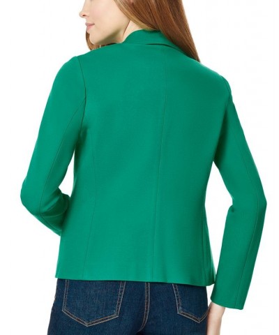 Women's Faux Double-Breasted Jacket Green $37.67 Jackets