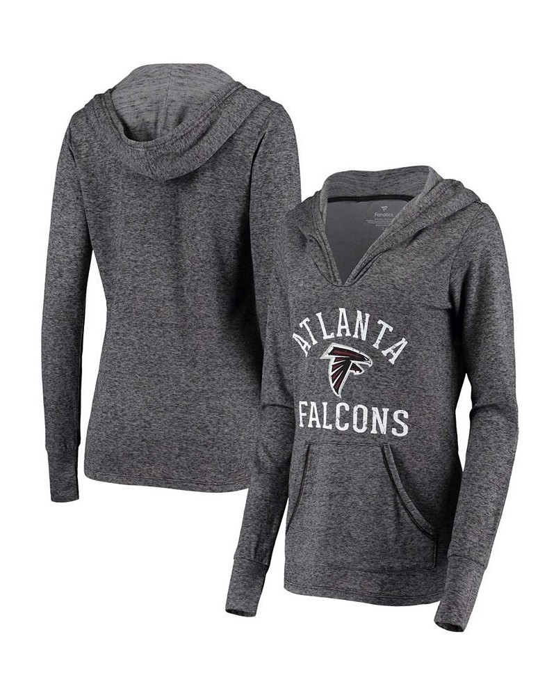 Women's Black Atlanta Falcons Doubleface Slub Pullover Hoodie Black $39.95 Sweatshirts