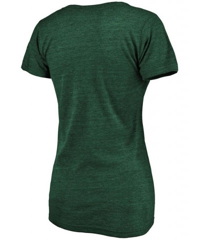 Women's Plus Size Heathered Green Oakland Athletics Core Weathered Tri-Blend V-Neck T-shirt Heather Green $18.90 Tops