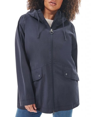 Women's Plus Size Byermoor Hooded Waterproof Jacket Navy $102.00 Coats