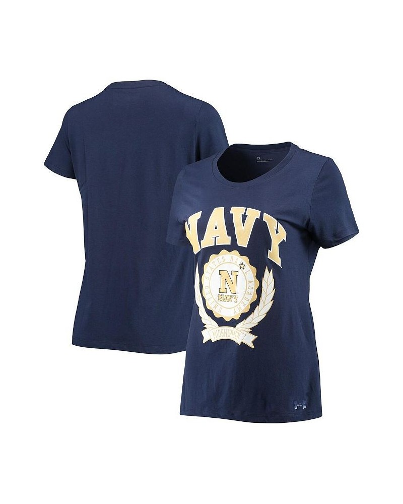 Women's Navy Navy Midshipmen T-shirt Navy $17.20 Tops