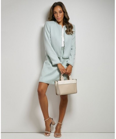 Open Front Tweed Jacket & Pencil Skirt Jadeite Multi $53.64 Skirts