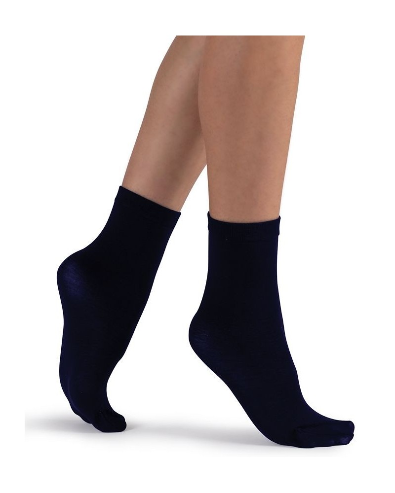 Italian Made Cotton Socks (3 Pack) Blue $18.33 Socks