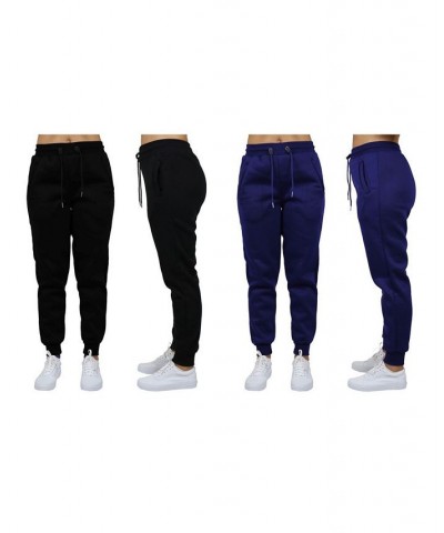 Women's Loose Fit Fleece Jogger Sweatpants Pack of 2 Black - Charcoal $27.00 Pants