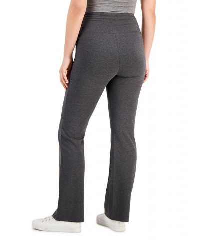 Women's High Rise Bootcut Leggings Gray $17.78 Pants