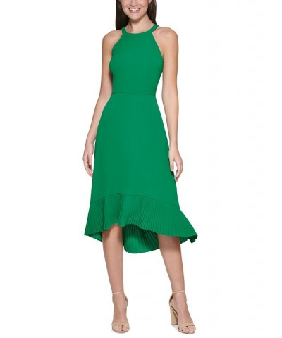 Pleated Midi Dress Green $36.56 Dresses