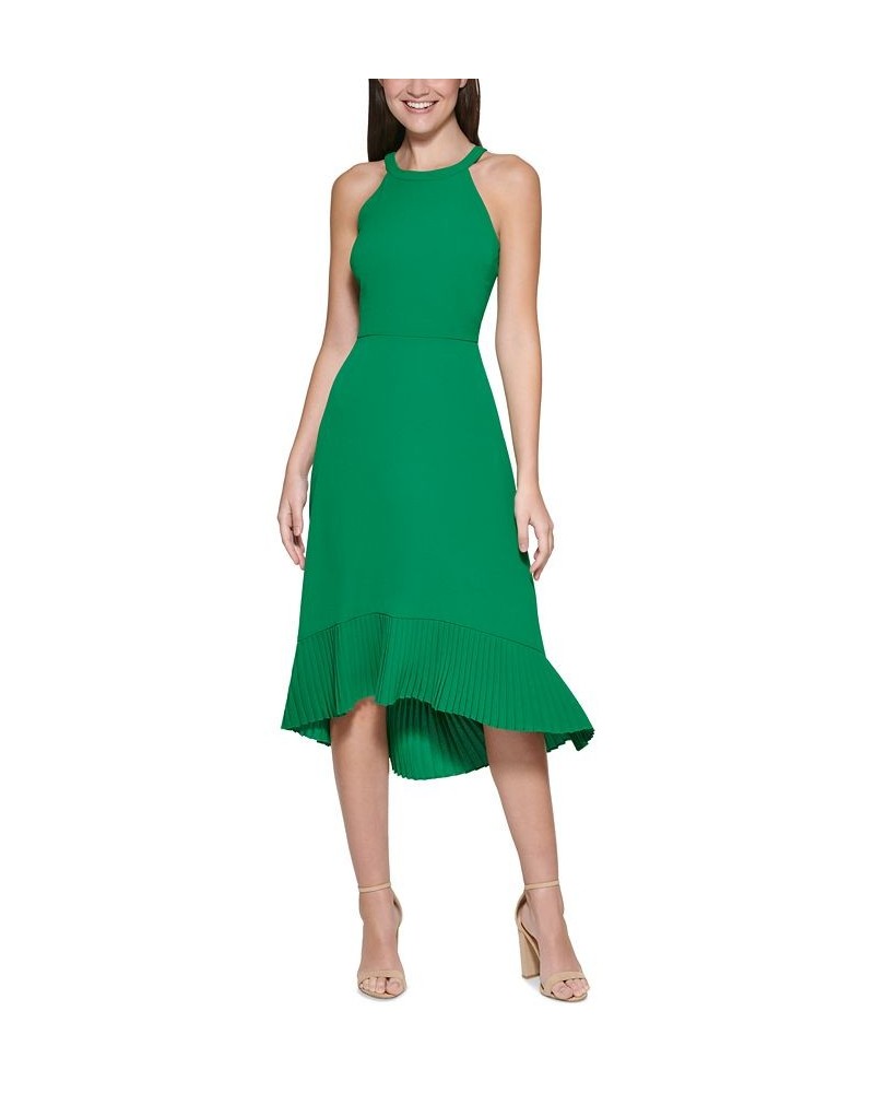 Pleated Midi Dress Green $36.56 Dresses