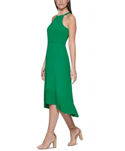 Pleated Midi Dress Green $36.56 Dresses