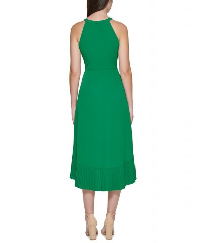 Pleated Midi Dress Green $36.56 Dresses