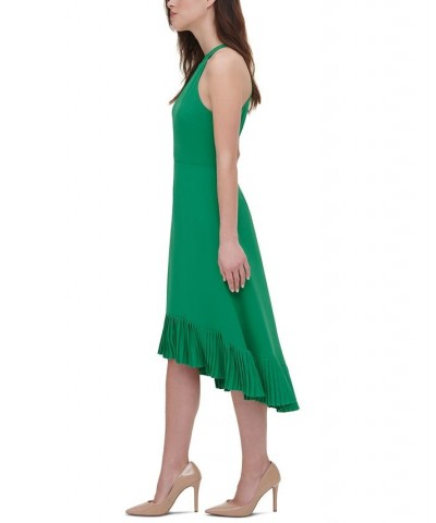 Pleated Midi Dress Green $36.56 Dresses