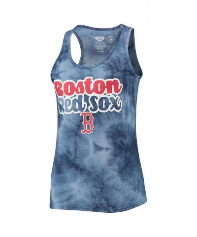 Women's Navy Boston Red Sox Billboard Racerback Tank Top and Shorts Set Navy $26.49 Pajama