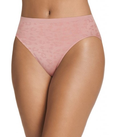 Seamfree Matte and Shine Hi-Cut Underwear 1306 Extended Sizes Earth Rose $9.30 Panty