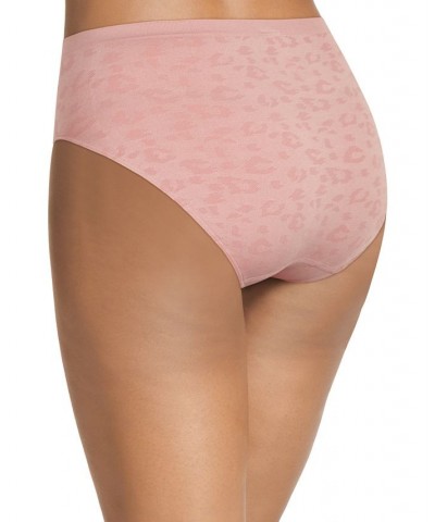 Seamfree Matte and Shine Hi-Cut Underwear 1306 Extended Sizes Earth Rose $9.30 Panty