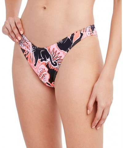 On Your Tracks Printed Scoop Bikini Bottoms Peach Tracks $36.26 Swimsuits