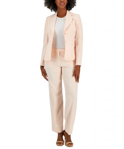 Crepe Two-Button Blazer & Pants Regular and Petite Sizes Light Blossom $55.50 Suits