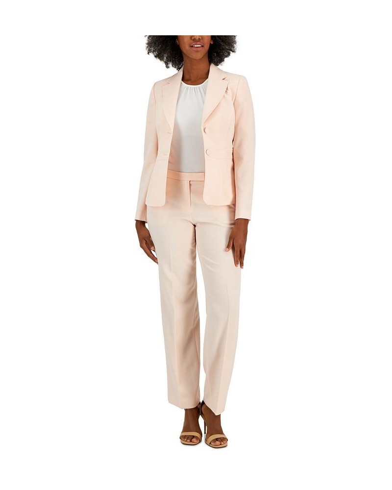 Crepe Two-Button Blazer & Pants Regular and Petite Sizes Light Blossom $55.50 Suits