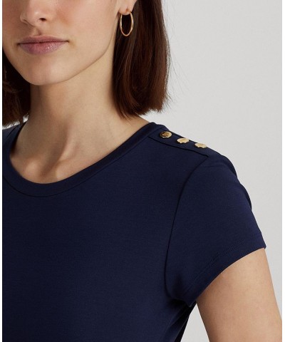 Women's Interlock T-Shirt Dress French Navy $65.10 Dresses