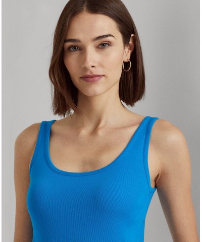 Cotton-Blend Tank Top Blaze Ocean $27.50 Tops