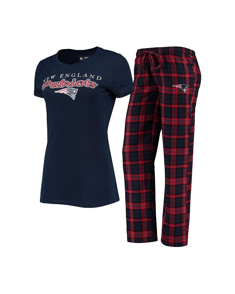 Women's Navy Red New England Patriots Logo T-shirt and Pants Set Navy, Red $28.20 Pajama