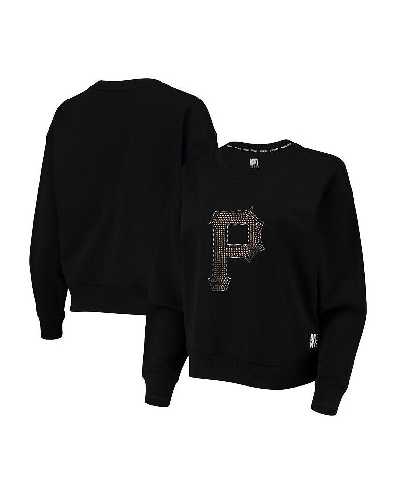 Women's Black Pittsburgh Pirates Carrie Pullover Sweatshirt Black $33.60 Sweatshirts