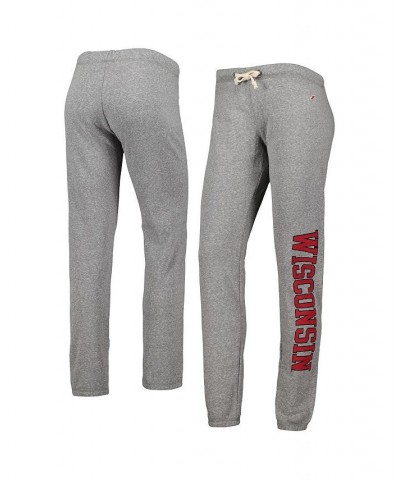 Women's Heather Gray Wisconsin Badgers Victory Springs Tri-Blend Jogger Pants Heather Gray $33.00 Pants