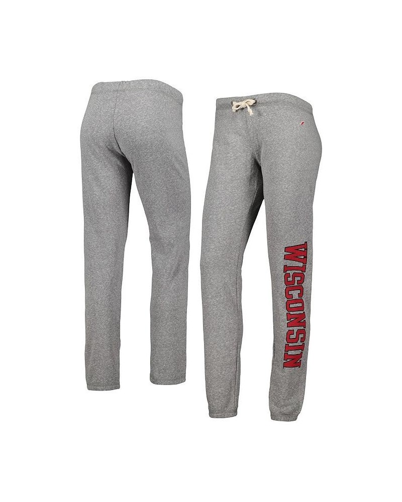 Women's Heather Gray Wisconsin Badgers Victory Springs Tri-Blend Jogger Pants Heather Gray $33.00 Pants