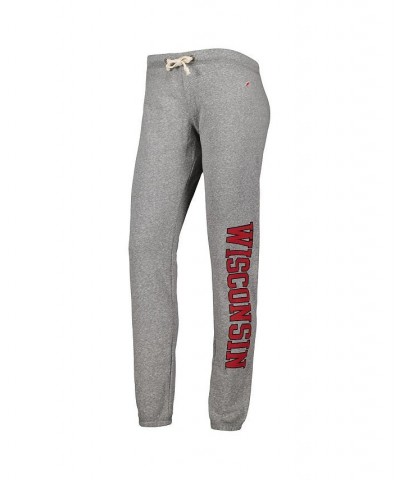 Women's Heather Gray Wisconsin Badgers Victory Springs Tri-Blend Jogger Pants Heather Gray $33.00 Pants