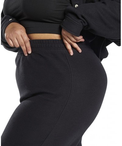 Classics Plus Size Reverse-Fleece Wide-Leg Pants Black $31.50 Pants