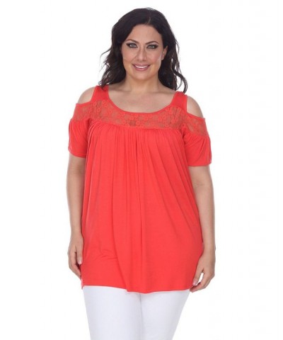 Plus Size Bexley Tunic Top Red $28.52 Tops