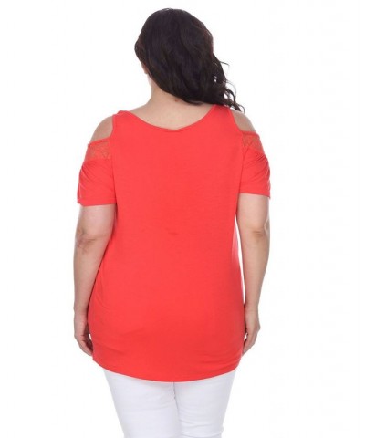 Plus Size Bexley Tunic Top Red $28.52 Tops