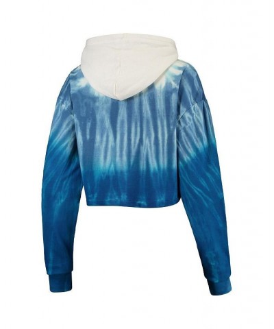 Women's Royal Chicago Cubs Dip-Dye Hoodie T-shirt and Pants Sleep Set Royal $43.19 Pajama