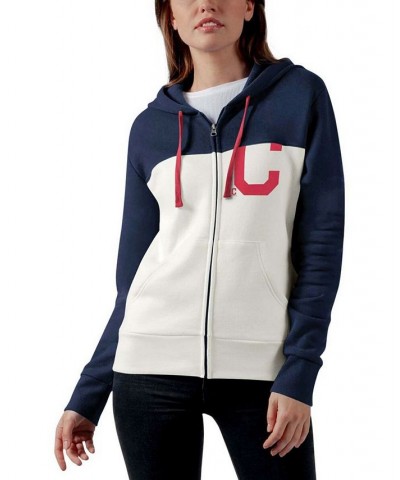 Women's Oatmeal-Navy Cleveland Indians Conference Full-Zip Hoodie Oatmeal-Navy $35.74 Sweatshirts