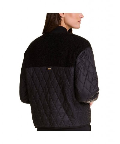 Adult Women Sherpa Bomber Black $90.30 Jackets