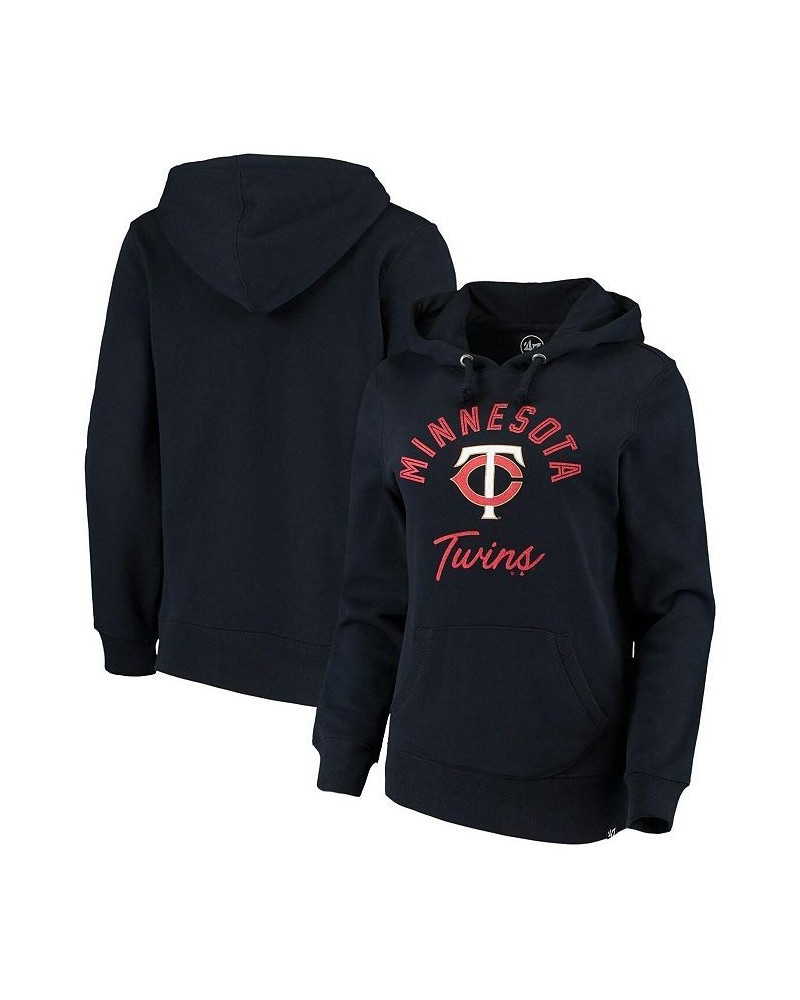 Women's '47 Navy Minnesota Twins Hollow Script Headline Pullover Hoodie Navy $34.44 Sweatshirts