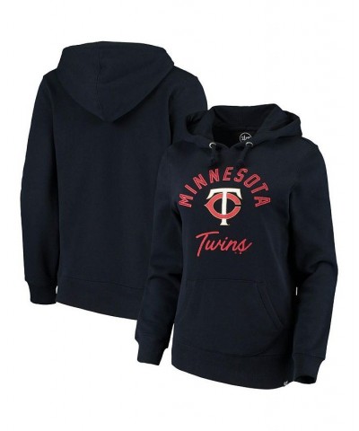 Women's '47 Navy Minnesota Twins Hollow Script Headline Pullover Hoodie Navy $34.44 Sweatshirts