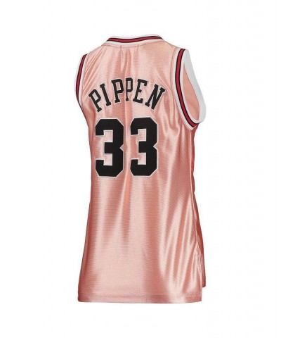 Women's Scottie Pippen Pink Chicago Bulls 75th Anniversary Rose Gold 1997 Swingman Jersey Pink $70.30 Jersey