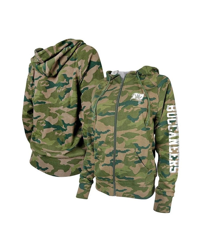 Women's Camo Tampa Bay Buccaneers Raglan Full-Zip Hoodie Camo $27.95 Sweatshirts