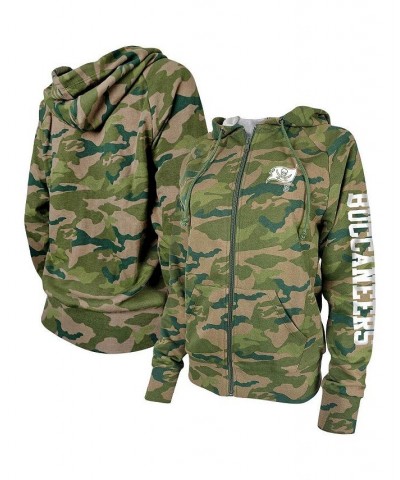 Women's Camo Tampa Bay Buccaneers Raglan Full-Zip Hoodie Camo $27.95 Sweatshirts