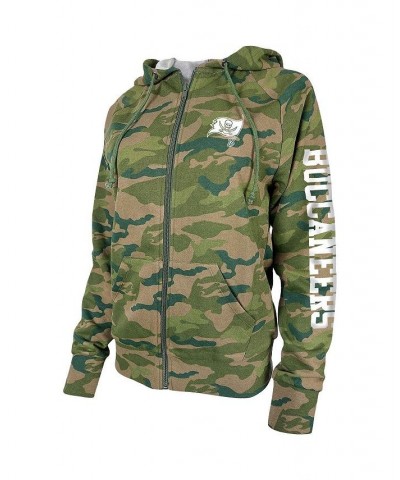 Women's Camo Tampa Bay Buccaneers Raglan Full-Zip Hoodie Camo $27.95 Sweatshirts