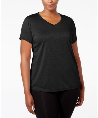 Women's Essentials Rapidry Heathered Performance T-Shirt XS-4X Black $10.25 Tops