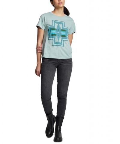 Women's Harding Graphic-Print T-Shirt Seafoam Green $18.42 Tops