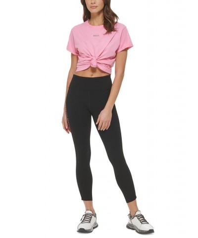 Logo 7/8 Length Leggings Pink $13.09 Pants