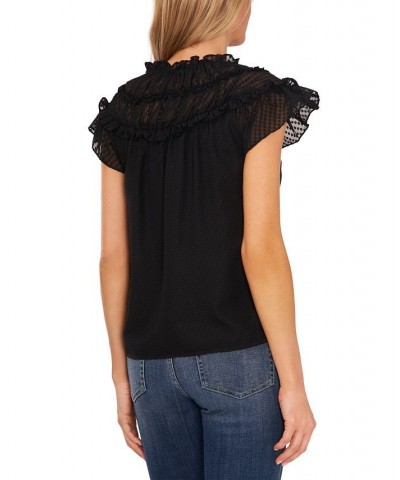 Women's Ruffle Top Rich Black $38.27 Tops