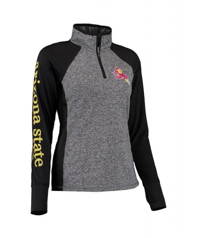 Women's Gray and Black Arizona State Sun Devils Finalist Quarter-Zip Pullover Jacket Gray, Black $37.60 Jackets