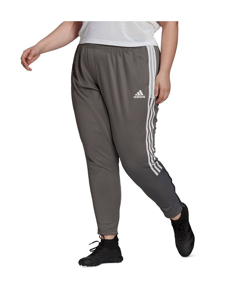 Plus Size Tiro 21 Track Pants Gray $20.99 Pants